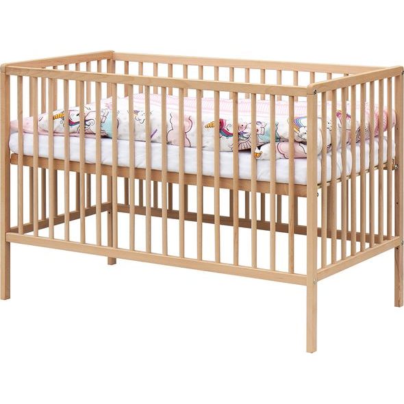 SCARLETT DĚTSKÁ POSTÝLKA S KOMPLETNÍ VÝBAVOU ONIKO 120 X 60 CM - DŘEVĚNÉ POSTÝLKY - SPINKÁNÍ