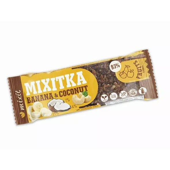 MIXIT MIXITKA BEZ LEPKU BANÁN + KOKOS - DO TAŠKY NA VYCHÁZKU - PRO MAMINKY