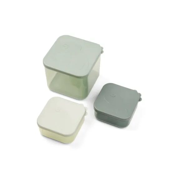 DONE BY DEER POTRAVINOVÉ BOXY ELPHEE, VEL. L 3KS - ZELENÉ - KOUSÁTKA - PRO DĚTI