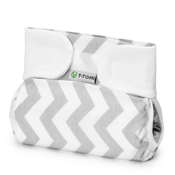 T-TOMI ORTOPEDICKÉ ABDUKČNÍ KALHOTKY - SUCHÝ ZIP GREY ZIG-ZAG (3-6KG) - PLENKOVÉ KALHOTKY - PŘEBALOVÁNÍ