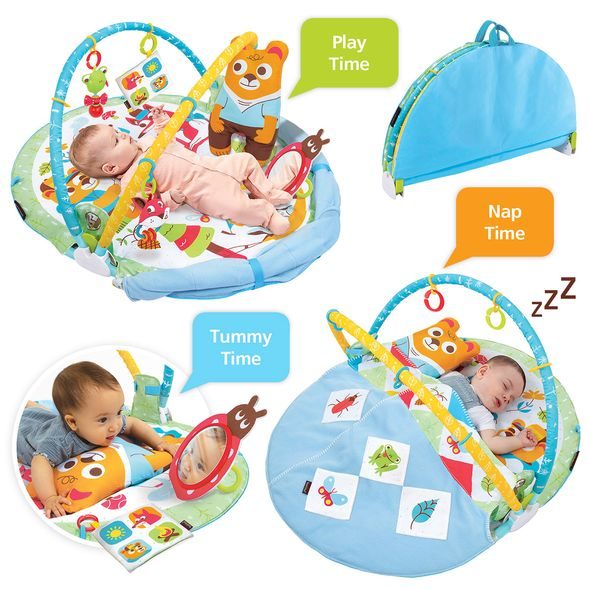 YOOKIDOO HRACÍ DEKA S HRAZDOU A PŘIKRÝVKOU - HRACÍ DEKY - PRO DĚTI