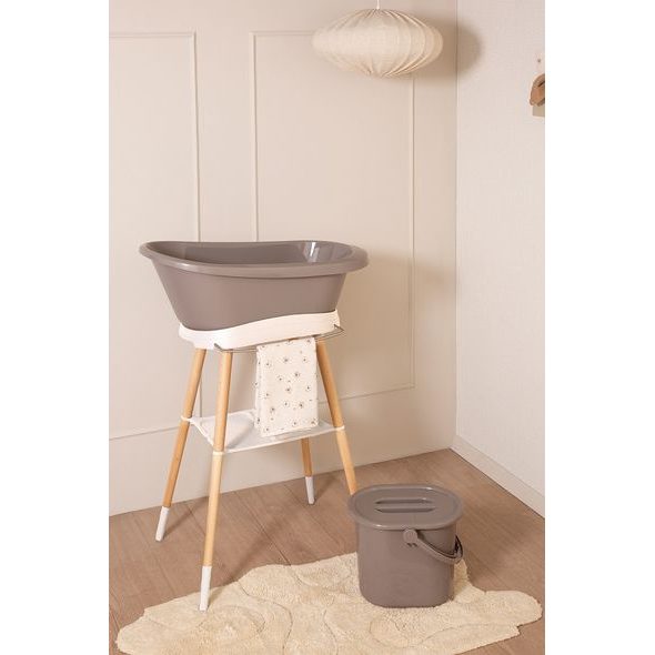 BEBE-JOU KYBLÍK NA PLENY S VÍKEM BÉBÉ-JOU CHALK BROWN - KYBLÍKY NA POUŽITÉ PLENY - PŘEBALOVÁNÍ