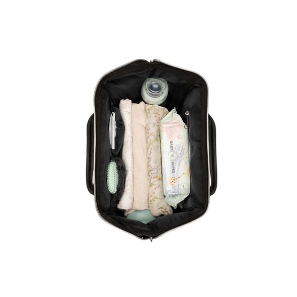 KIKKABOO PŘEBALOVACÍ BATOH SIENA BLACK & SILVER - PŘEBALOVACÍ BATOHY - KOČÁRKY A PŘÍSLUŠENSTVÍ