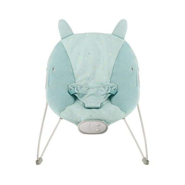 MOMI VIBRAČNÍ LEHÁTKO S MELODIEMI MOMI GLOSSY MODRÉ - LEHÁTKA A HOUPADLA - SPINKÁNÍ