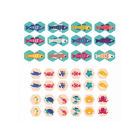 LUDI PĚNOVÉ PEXESO DO VANY PODMOŘSKÝ SVĚT 24 KS - HRAČKY DO VANY - PRO DĚTI