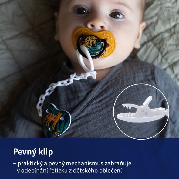 LOVI ŘETÍZEK NA DUDLÍK JUNGLE VIBES - ŠIDÍTKA A DOPLŇKY - KRMENÍ