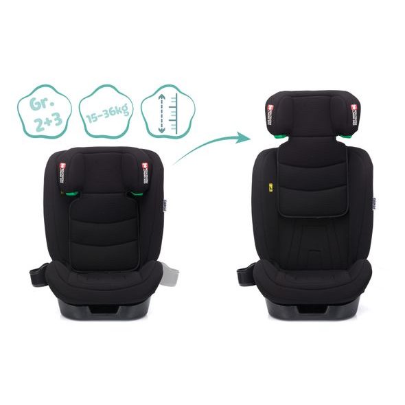 FILLIKID AUTOSEDAČKA ELI PRO ISOFIX I-SIZE 100-150 CM BLACK - AUTOSEDAČKY 9-36KG - AUTOSEDAČKY A PŘÍSLUŠENSTVÍ