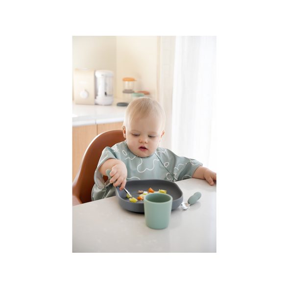 BEABA PRVNÍ TRÉNOVACÍ PŘÍBOR 2-DÍLNÝ SAGE GREEN - LŽIČKY A PŘÍBORY - KRMENÍ