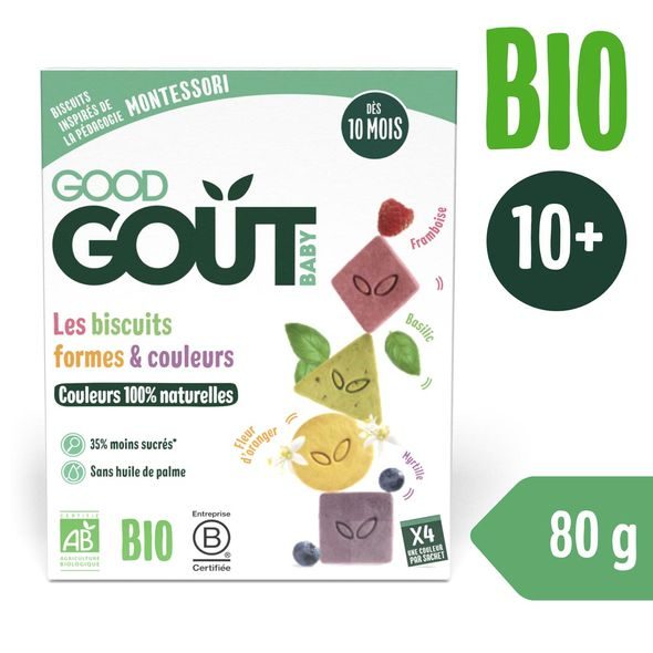 GOOD GOUT BIO SUŠENKY BARVY&TVARY 80G - TYČINKY/SUŠENKY - KRMENÍ