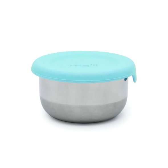MELII NEREZOVÁ DÓZA 89 ML SE SILIKONOVÝM VÍČKEM 3KS - MODRÁ/ ZELENÁ - USKLADNĚNÍ JÍDLA - KRMENÍ
