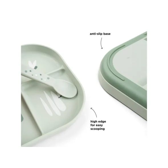 DONE BY DEER FOODIE DĚLENÝ TALÍŘ CROCO - MISKY, TALÍŘKY A PODLOŽKY - KRMENÍ