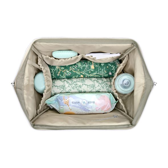 KIKKABOO PŘEBALOVACÍ BATOH SIENA LUXE SECRET GARDEN DEEP GREEN - PŘEBALOVACÍ BATOHY - KOČÁRKY A PŘÍSLUŠENSTVÍ