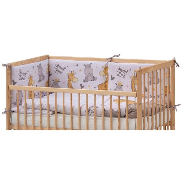 SCARLETT POSTÝLKA 120X60CM S KOMPLETNÍ VÝBAVOU NEBULA BÉŽOVÁ - DŘEVĚNÉ POSTÝLKY - SPINKÁNÍ