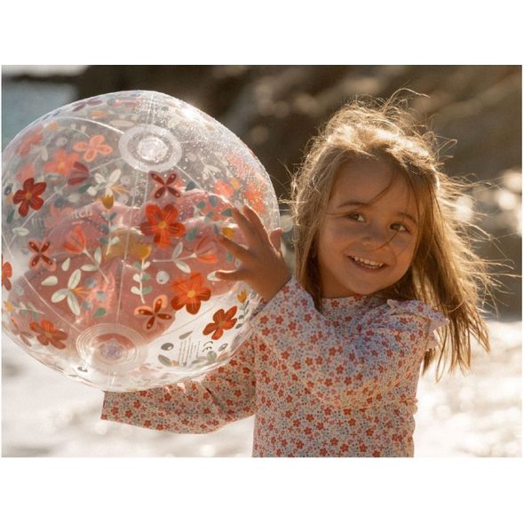 LITTLE DUTCH NAFUKOVACÍ MÍČ 3D PINK FLOWERS - LITTLE DUTCH - PRO DĚTI