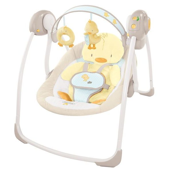 BRIGHT STARTS LEHÁTKO/HOUPÁTKO PŘENOSNÉ SNUGGLE DUCKLING™ (DO 9 KG) - LEHÁTKA A HOUPADLA - SPINKÁNÍ
