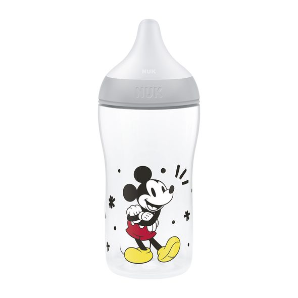 NUK PERFECT MATCH LÁHEV S KONTROLOU TEPLOTY DISNEY MICKEY GREY 260ML - KOJENECKÉ LAHVE - KRMENÍ