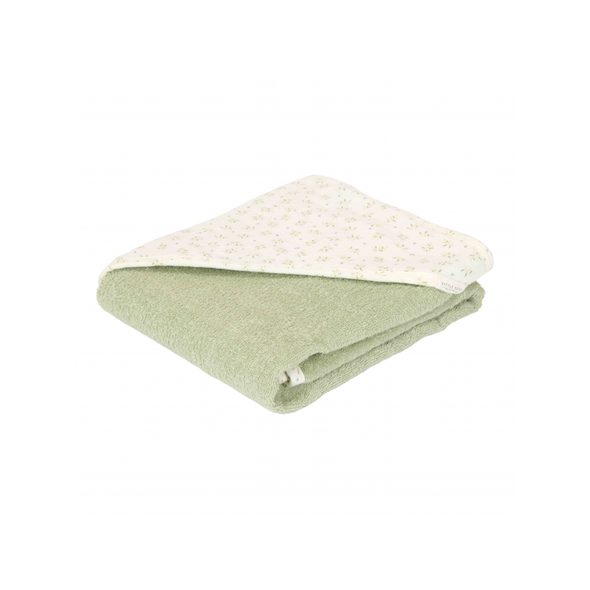 LITTLE DUTCH OSUŠKA S KAPUCÍ 100X100 CM BLUEBERRY LEAVES - OSUŠKY A DĚTSKÉ ŽUPANY - KOUPÁNÍ A ZDRAVÍ