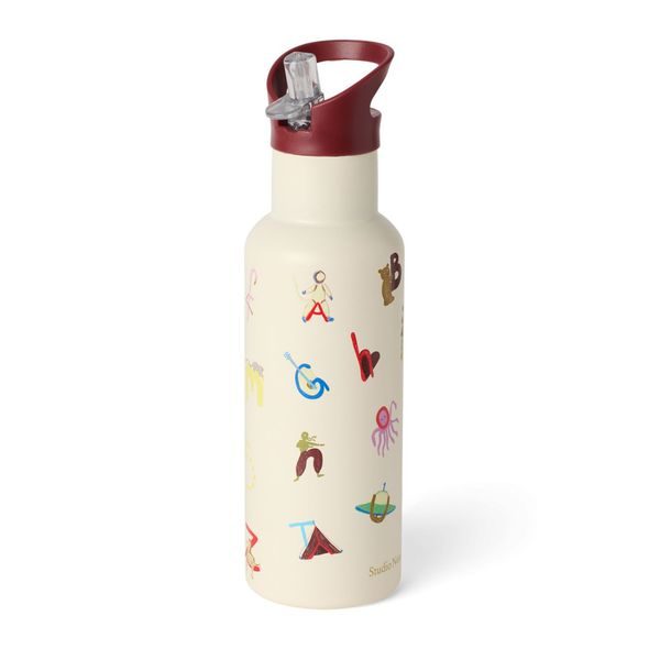 STUDIO NOOS NEREZOVÁ LÁHEV NA NÁPOJ MEDIUM 500ML L ABECEDA - TERMOOBALY A TERMOSKY - KRMENÍ