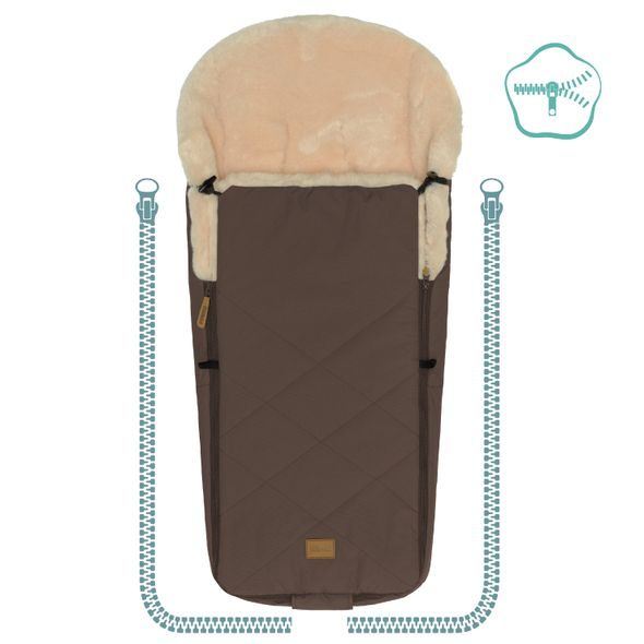 FILLIKID FUSAK ZIMNÍ VEGAN COMFORT BROWN - FUSAKY DO KOČÁRKU - KOČÁRKY A PŘÍSLUŠENSTVÍ