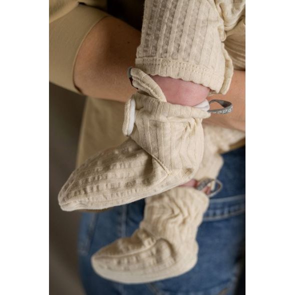 LODGER SLIPPER SEERSUCKER BIRCH 3 - 6 MĚSÍCŮ - BOTIČKY - PRO DĚTI