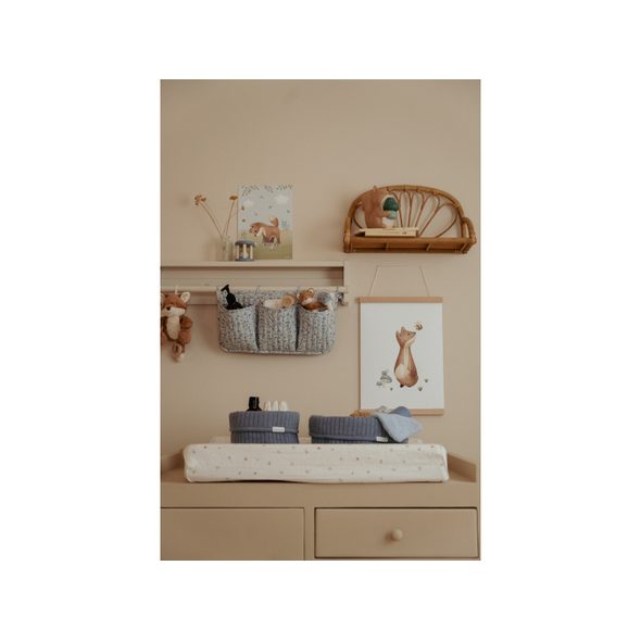 LITTLE DUTCH KOŠÍK PLETENÝ MALÝ PURE DENIM BLUE - ORGANIZÉRY NA PŘEBALOVACÍ PULT - PŘEBALOVÁNÍ