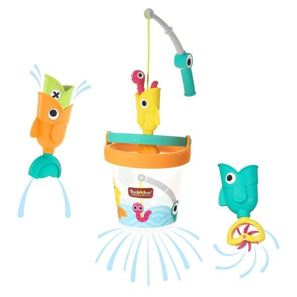 YOOKIDOO CHYTÁNÍ RYBIČEK - SADA S KBELÍKEM - HRAČKY DO VANY - PRO DĚTI