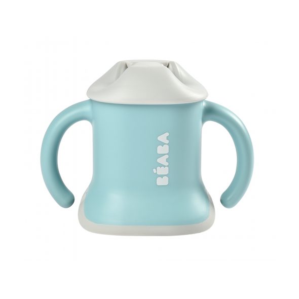 BEABA TRÉNOVACÍ HRNEK 3V1 GREEN - DĚTSKÉ HRNEČKY - KRMENÍ