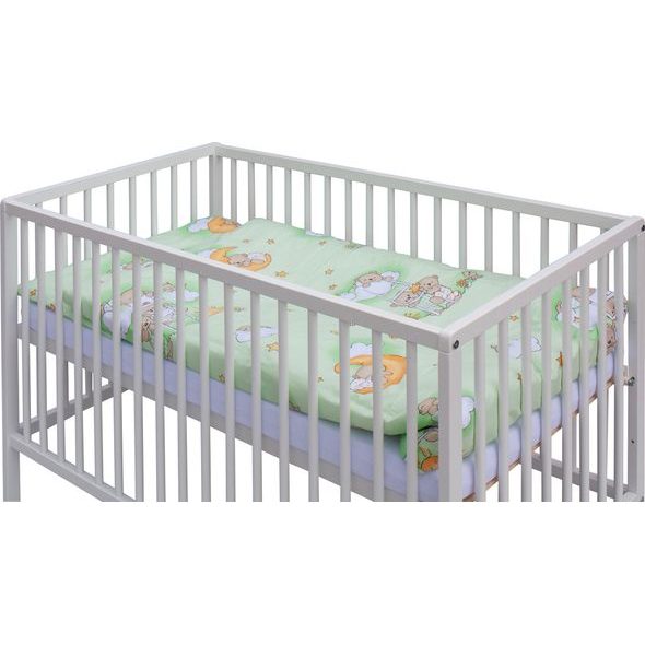 SCARLETT DĚTSKÁ POSTÝLKA S KOMPLETNÍ VÝBAVOU SCARLETT 120X60CM MRÁČEK ZELENÁ - DŘEVĚNÉ POSTÝLKY - SPINKÁNÍ