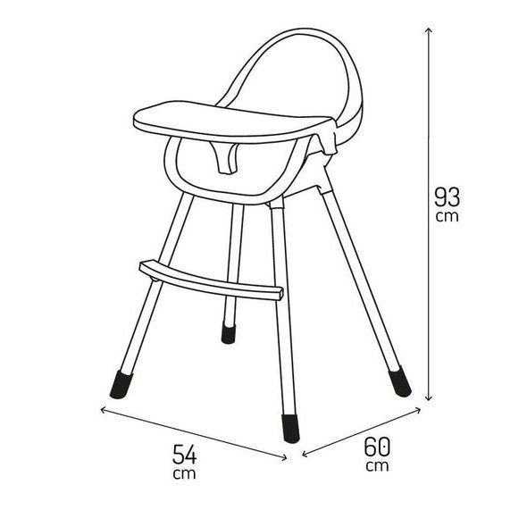 MOMI JÍDELNÍ ŽIDLIČKA MOMI REKI ČERNÁ - JÍDELNÍ ŽIDLIČKY PLASTOVÉ - KRMENÍ