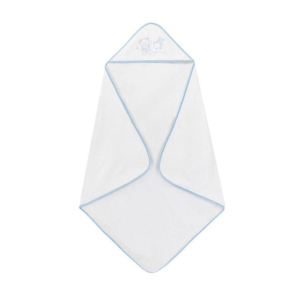 INTERBABY OSUŠKA FROTÉ MEDVÍDEK S DRAKEM BÍLO/MODRÁ - OSUŠKY A DĚTSKÉ ŽUPANY - KOUPÁNÍ A ZDRAVÍ