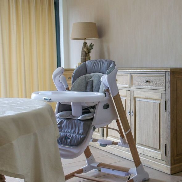 BO JUNGLE JÍDELNÍ ŽIDLIČKA B-SWINGING CHAIR PURE WHITE 2V1 - JÍDELNÍ ŽIDLIČKY PLASTOVÉ - KRMENÍ