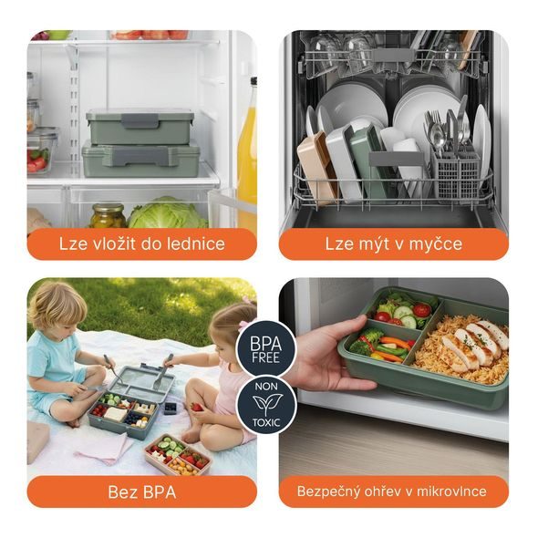 ZOPA SVAČINOVÝ BOX 1120 ML - USKLADNĚNÍ JÍDLA - KRMENÍ