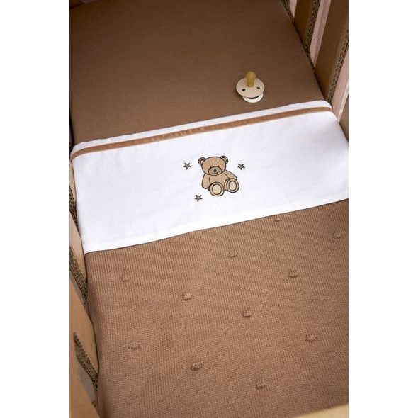 MEYCO DEKA MINI KNOTS - TOFFEE - DĚTSKÉ DEKY PRO MIMINKA - SPINKÁNÍ