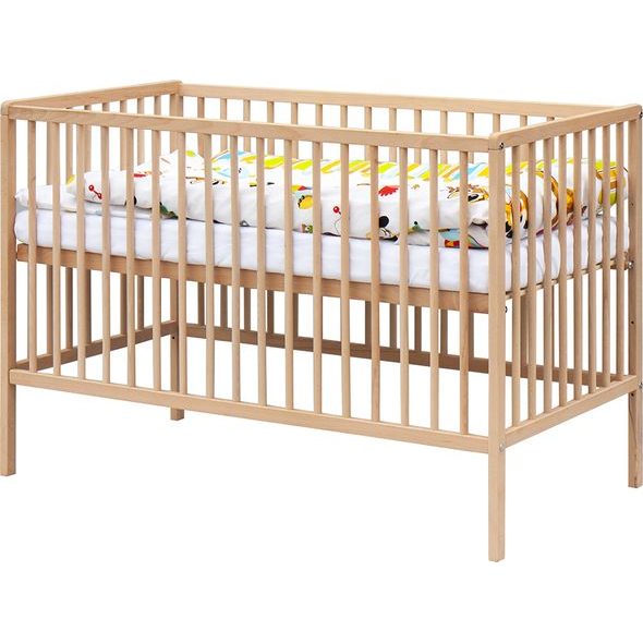 SCARLETT DĚTSKÁ POSTÝLKA S KOMPLETNÍ VÝBAVOU ARAMA 120 X 60 CM - DŘEVĚNÉ POSTÝLKY - SPINKÁNÍ