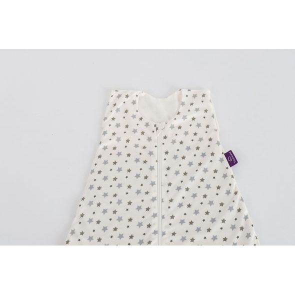 TRÄUMELAND LETNÍ SPACÍ PYTEL LIEBMICH TENCEL WEISS MIT GRAUEN STERNEN 90 CM - SPACÍ PYTLE - SPINKÁNÍ