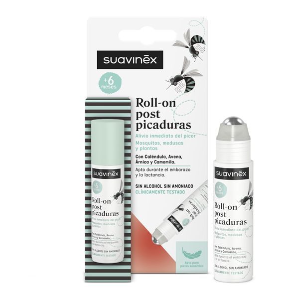 SUAVINEX TYČINKA ROLL-ON PO KOUSNUTÍ KOMÁREM 15 ML - OCHRANA PROTI HMYZU - KOUPÁNÍ A ZDRAVÍ