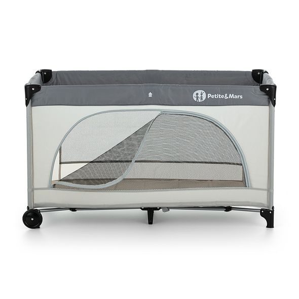 PETITE&MARS NYJA TEDDY BIKER GREY​ - CESTOVNÍ POSTÝLKY - SPINKÁNÍ