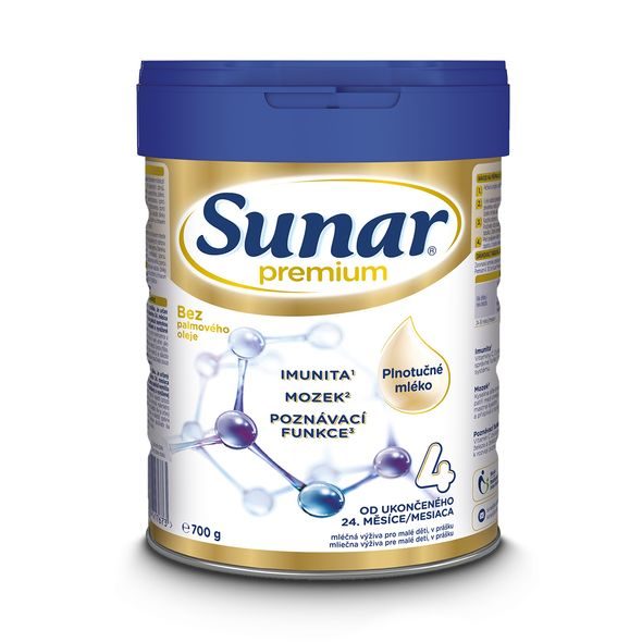 SUNAR PREMIUM 4 MLÉKO KOJENECKÉ 700G - KOJENECKÁ MLÉKA - KRMENÍ
