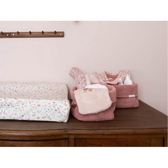 LITTLE DUTCH KOŠÍK PLETENÝ MALÝ PURE PINK BLUSH - ORGANIZÉRY NA PŘEBALOVACÍ PULT - PŘEBALOVÁNÍ
