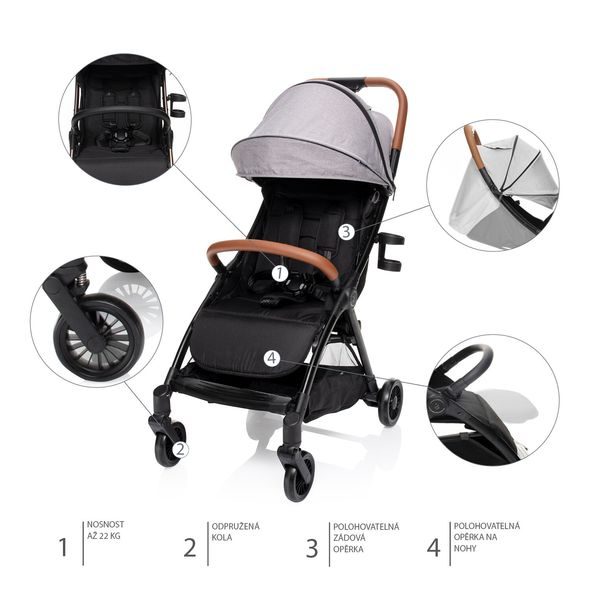 ZOPA KOČÁREK QUIQ - GOLFOVÉ KOČÁRKY - KOČÁRKY A PŘÍSLUŠENSTVÍ