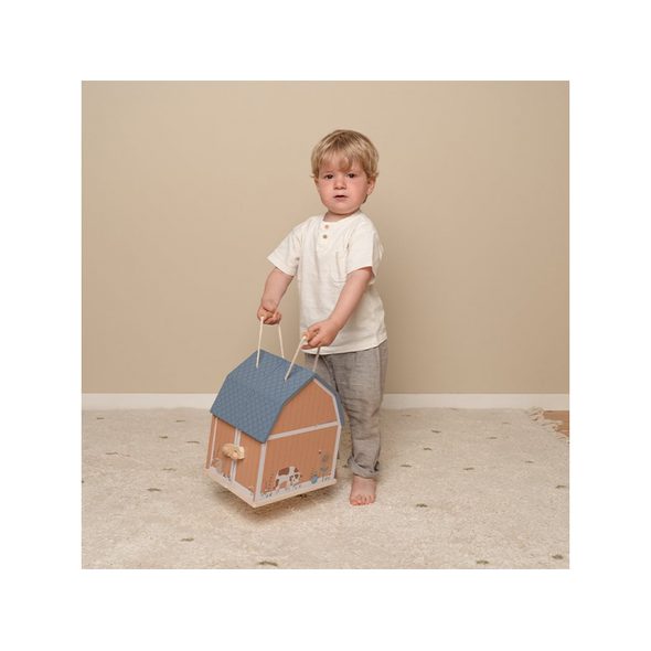 LITTLE DUTCH DOMEČEK PRO PANENKY DŘEVĚNÝ PŘENOSNÝ FARMA - DOMEČKY PRO PANENKY - PRO DĚTI