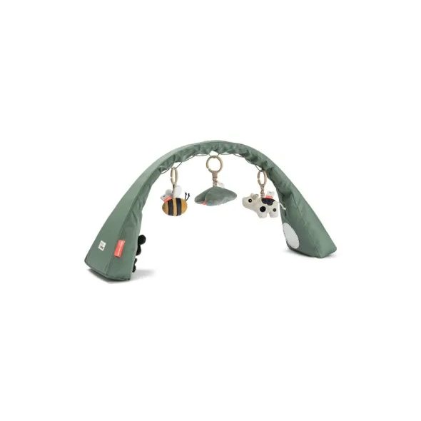 DONE BY DEER AKTIVNÍ OBLOUK S HRAČKAMI TINY FARM - ZELENÁ - HRACÍ DEKY - PRO DĚTI