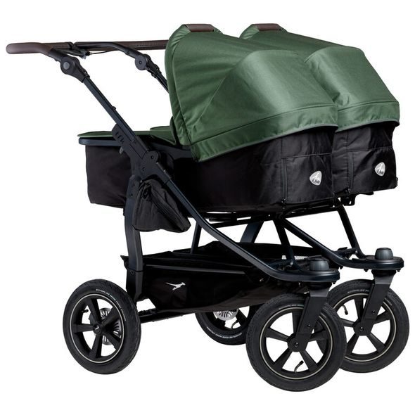 TFK TFK SET DUO2 FRAME 2025 - AIR WHEEL CARRYCOT + SEAT OLIVE - KOČÁRKY PRO DVOJČATA - KOČÁRKY A PŘÍSLUŠENSTVÍ