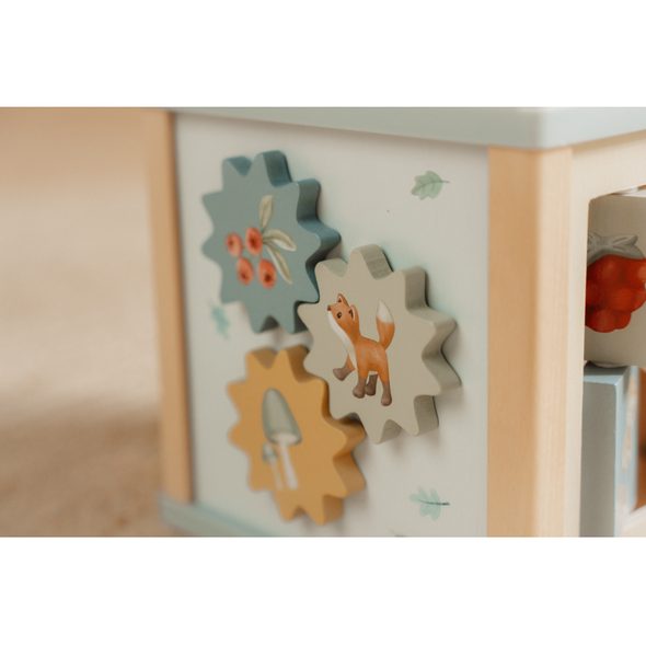 LITTLE DUTCH KOSTKA S AKTIVITAMI DŘEVĚNÁ FOREST FRIENDS - KOSTKY - PRO DĚTI