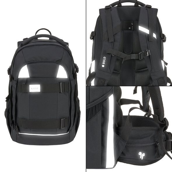 LÄSSIG ŠKOLNÍ BATOH ORIGIN BOLD BLACK - BATOHY A TAŠKY - PRO DĚTI