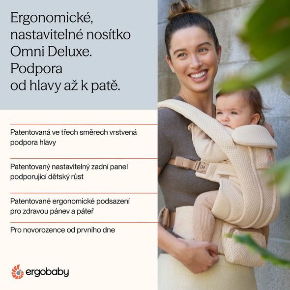ERGOBABY OMNI DELUXE COTON - ERGONOMICKÁ NOSÍTKA - NOŠENÍ & SPORT