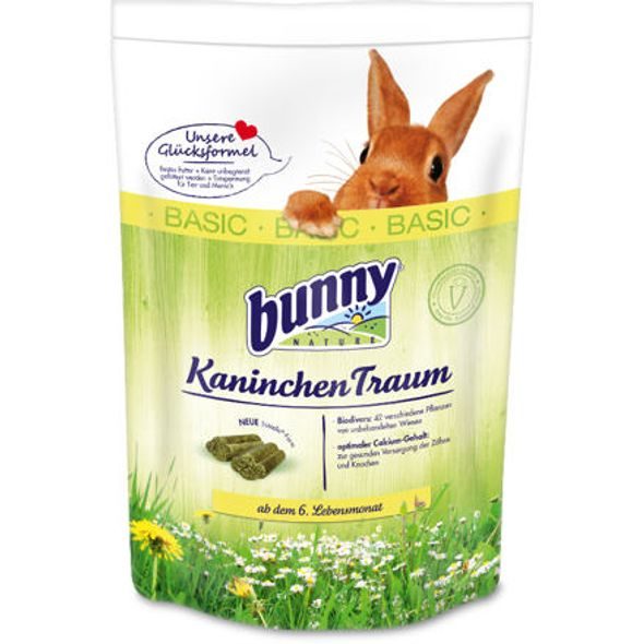 BUNNY NATURE BUNNY NATURE KRMIVO PRO KRÁLÍKY - BASIC 1,5 KG - KRMIVO - CHOVATELSKÉ POTŘEBY MALVÍKZOO