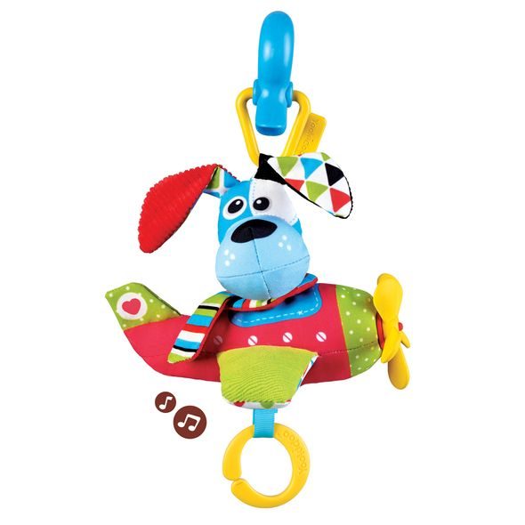 YOOKIDOO HUDEBNÍ LETADLO SE ZVÍŘÁTKEM PEJSEK - HRAČKY K ZAVĚŠENÍ - PRO DĚTI