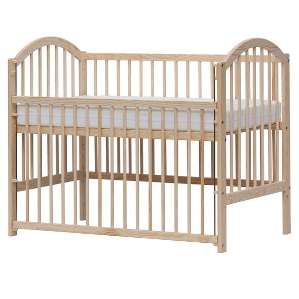 SCARLETT DĚTSKÁ POSTÝLKA SE STAHOVACÍM BOKEM ALENKA ECO (BOROVICE) PŘÍRODNÍ 120X60CM - DŘEVĚNÉ POSTÝLKY - SPINKÁNÍ