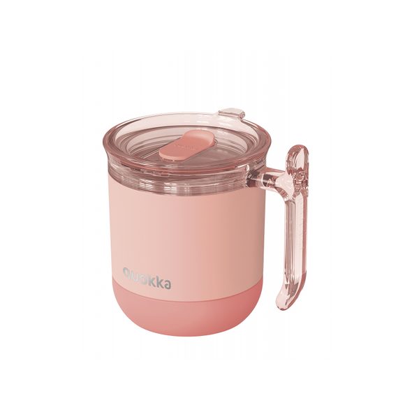 QUOKKA NEREZOVÝ TERMOHRNEK WAVE PEACHY PINK 260 ML - TERMOOBALY A TERMOSKY - KRMENÍ